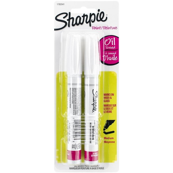 Sanford Sanford 1782041 Sharpie Medium Point Oil-Based Opaque Paint Markers; White - 2 per Pack 1782041